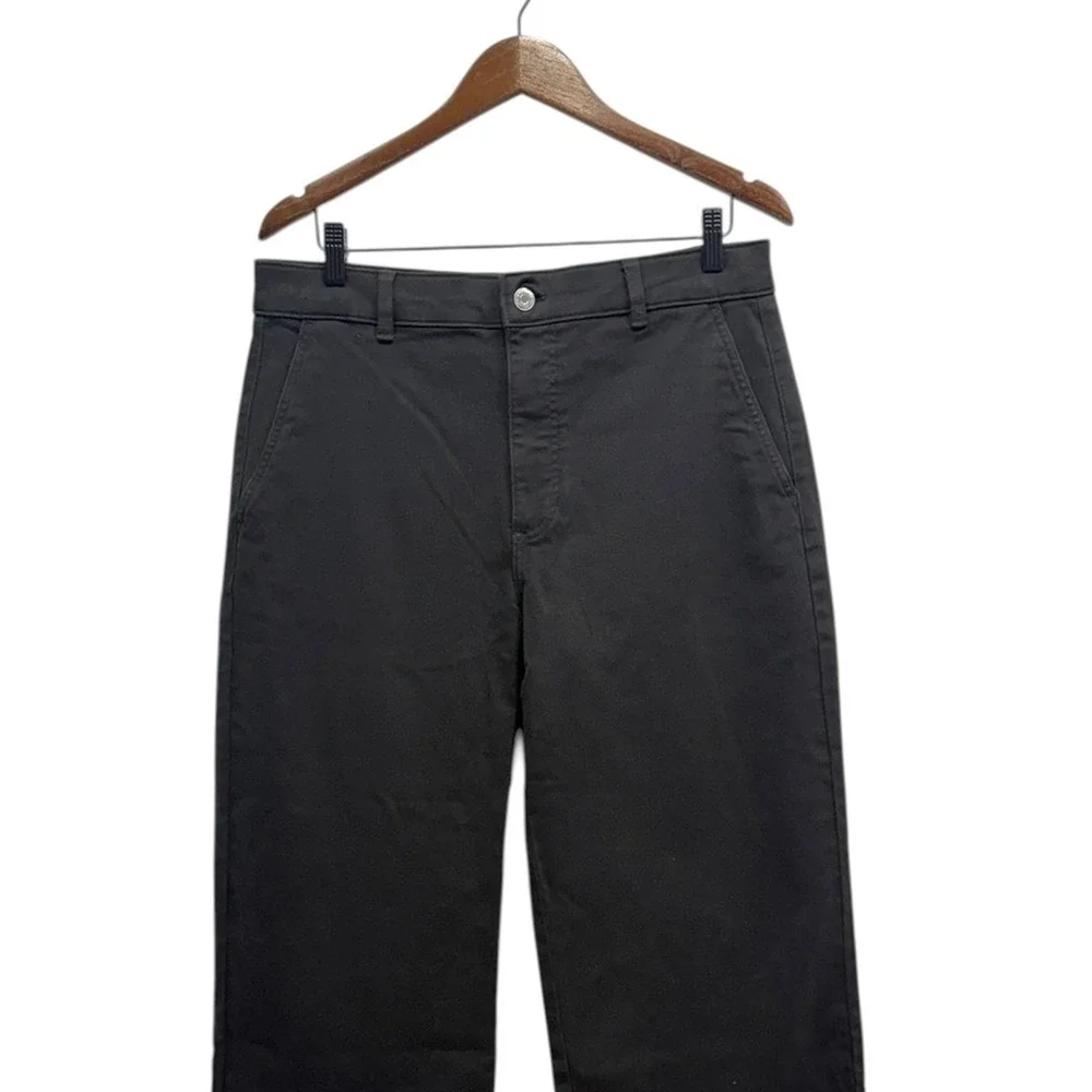 Everlane The Utility High Rise Wide-Leg Pants in Black size 6R New - Picture 4 of 8
